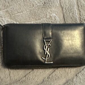 Saint Laurent Black Leather Accessory
